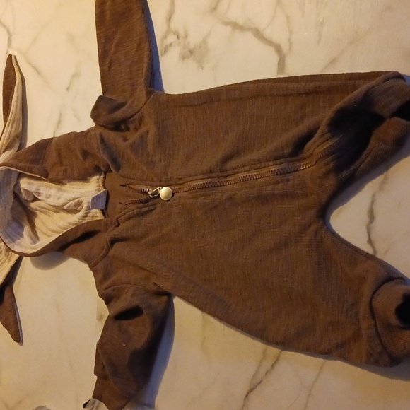 Baby bunny Chocolate Brown footie - Picture 13 of 13